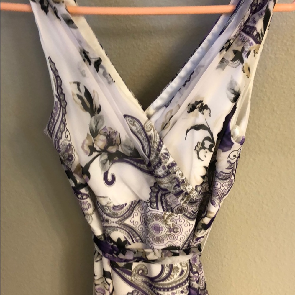 V neck chiffon dress - Picture 4 of 5
